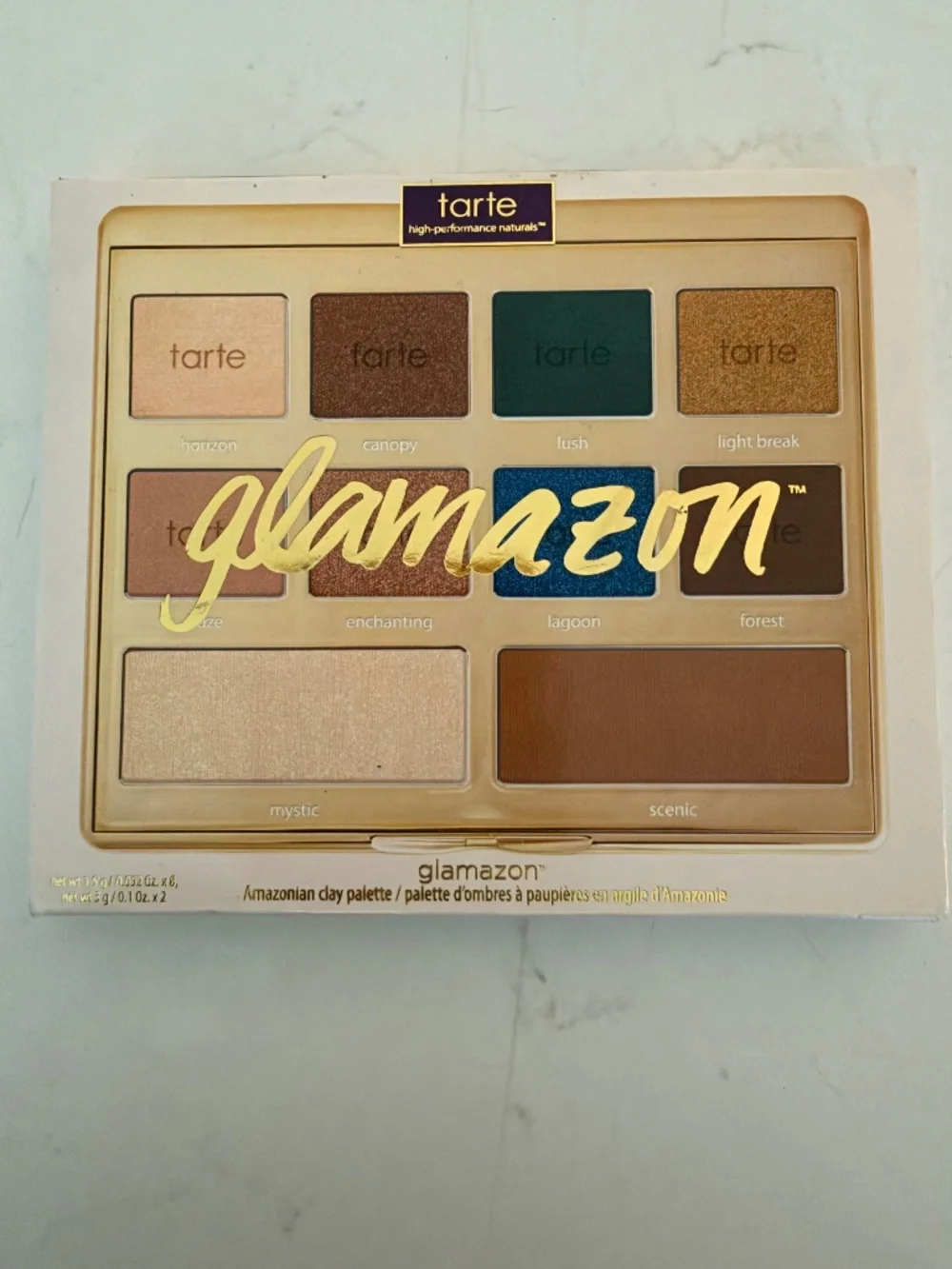 Tarte Glamazon Amazonian Clay Eyeshadow Palette NIB